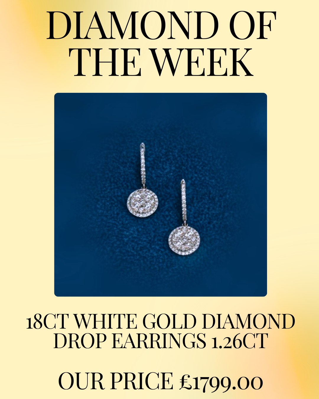 ✨ Diamond of the Week at Mallard Jewellers ✨
Add timeless elegance to your jewellery collection with these stunning pre-owned 18ct White Gold Diamond Drop Earrings. Beautifully crafted and designed to catch the light from every angle, each drop is grain-set with sparkling round brilliant cut natural diamonds, suspended from a diamond-set oval hoop for exceptional brilliance and graceful movement.
Featuring a total natural diamond weight of 1.26ct, these exquisite earrings boast impressive F–G colour and VS1–VS2 clarity, offering outstanding quality and sparkle. Complete with secure post and hinged fittings and measuring 24mm in length, they are perfect for special occasions, evening glamour, or elevating everyday luxury.
Supplied with a certificated valuation, this beautiful pre-owned pair combines exceptional craftsmanship, classic style, and remarkable value.
💎 18ct White Gold | 1.26ct Total Diamonds | F–G Colour | VS1–VS2 Clarity | Pre-Owned Luxury
Discover your next forever piece at Mallard Jewellers. ✨
www.mallardjewellers.co.uk