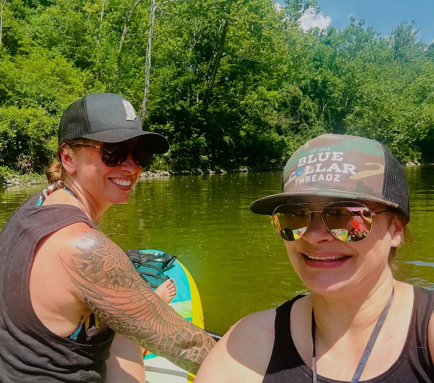 A flyover state. That’s what I hear sometimes when I tell people where I’m from…
Indiana may not have mountains (thanks glaciers) or ocean coastline (Hey Lake Michigan!) or enough clean waterways (yet), but what it does have is something no other state has… my besties!
Indy is home to some of the best humans I’ve ever known & probably ever will.
Here’s one of them… @aroembke77
Not only did this amazing human book a fun day on the White River with @franks_livery but she made me a MF-ing playlist. #og
So while Indiana may be a fly over state for some, for me it’s the place I fly to when I need to refill my cup, reset my nervous system & replenish my soul. 🫶🏽
#makeindyarivercity #sup #float #bffs