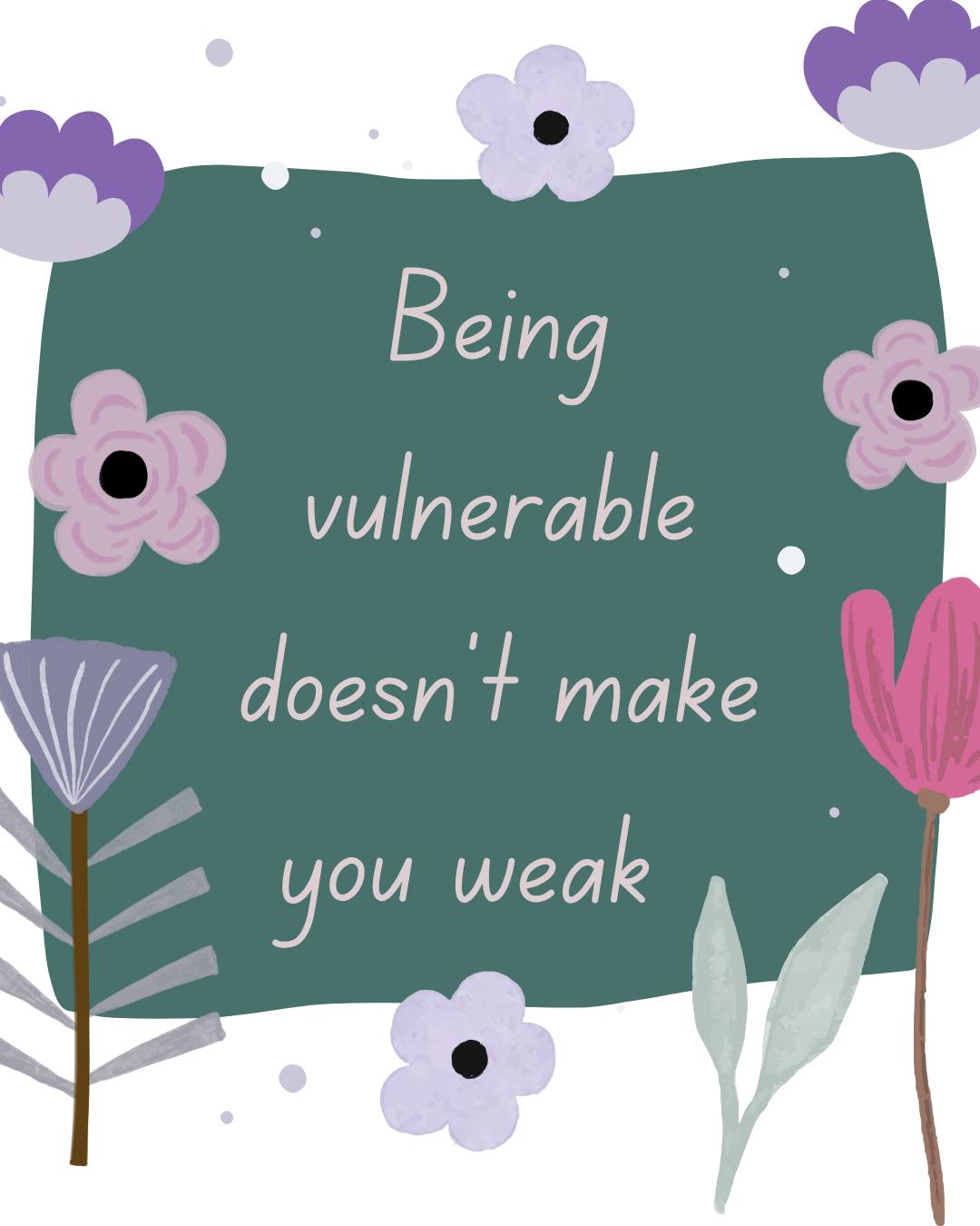 Being vulnerable doesn’t make you weak, it makes you brave. Speaking your truth, showing your pain, & choosing to heal takes real strength. We’re with you, every step of the way. 💜 #VulnerabilityIsStrength #WereHereForYou #AnyBodyAnyTypeAnyTime