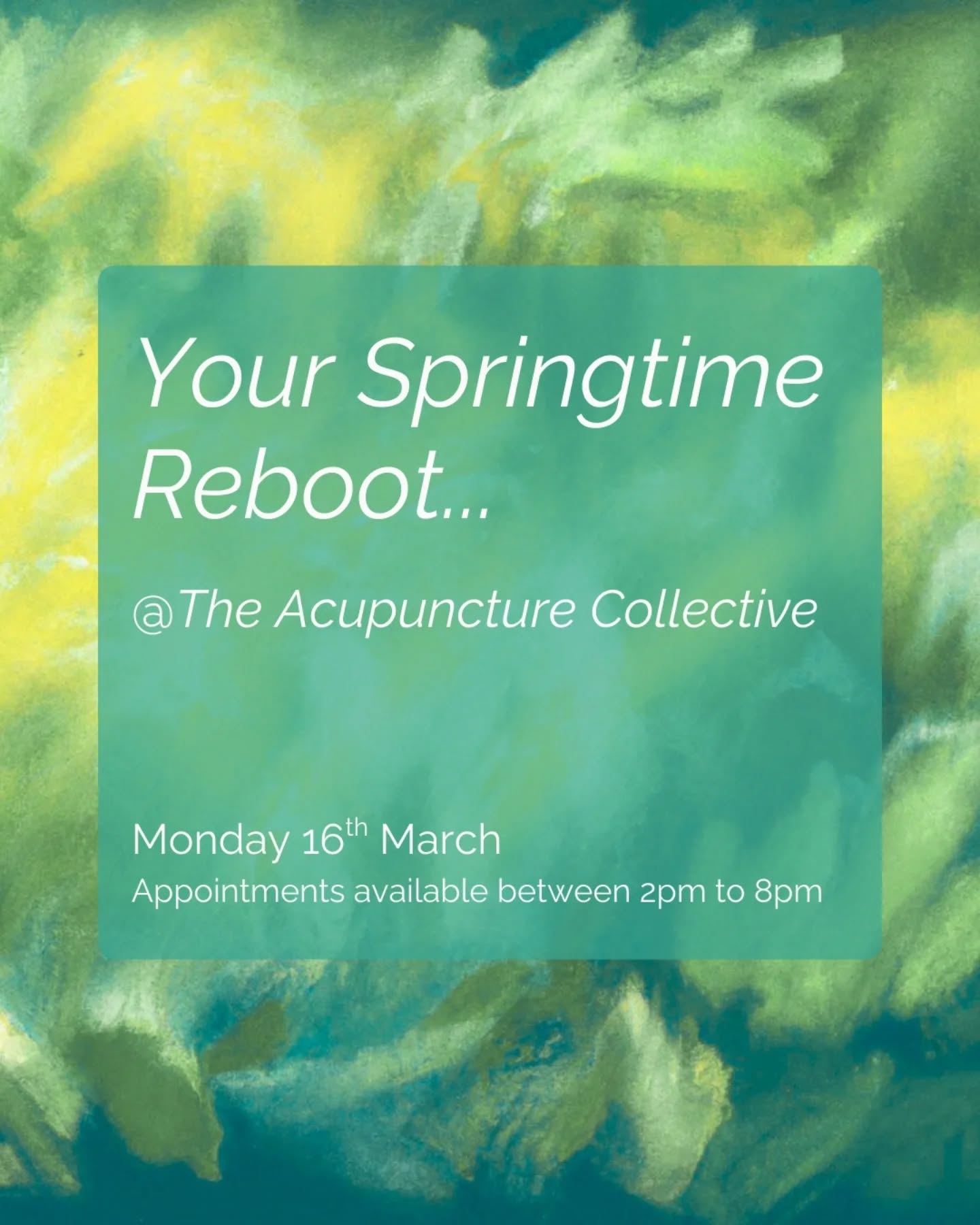 As the Spring Equinox draws nearer, it’s often a battle between your brain and body. Brain says it’s time to go, go, go, yet your’re body is still in hibernation mode, so you might be feeling frustrated or lethargic. Come on down for a Spring reboot and see what an energy rebalance can do for your mind, body and spirit.
Sophie and Sunila have loved meeting so many new faces over the last year. We’re celebrating the power of acupuncture’s collective healing and proud to have supported so many women with such a myriad of issues, such as:
⭕️ Fertility
⭕️ Menstrual pain and irregularity
⭕️ Back pain
⭕️ Knee pain
⭕️ Anxiety
⭕️ Overthinking
⭕️ Depression
⭕️ Grief
⭕️ Allergies
⭕️ Autoimmune issues
⭕️ Perimenopause symptoms
⭕️ Menopause symptoms
⭕️ Digestive and appetite issues
⭕️ Tiredness and exhaustion.
Bring Sunila and Sophie whatever you’ve got going and they’ll be excited to get to the bottom of things and support you with their magic touch
Our next Acupuncture Collective is taking place between 2pm to 8pm on Monday 16th March
Find out more + book via the link in our bio.